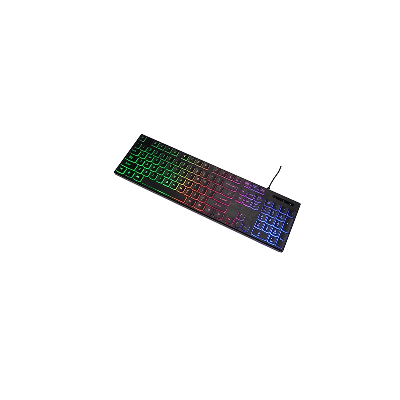 7 Colored Rainbow Backlit Gaming Membrane Keyboard ST-GKB8730