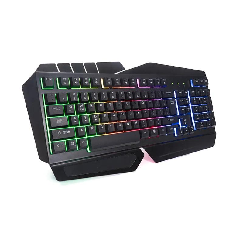 Metal Rainbow Backlit Gaming Membrane Keyboard ST-GKB8151A