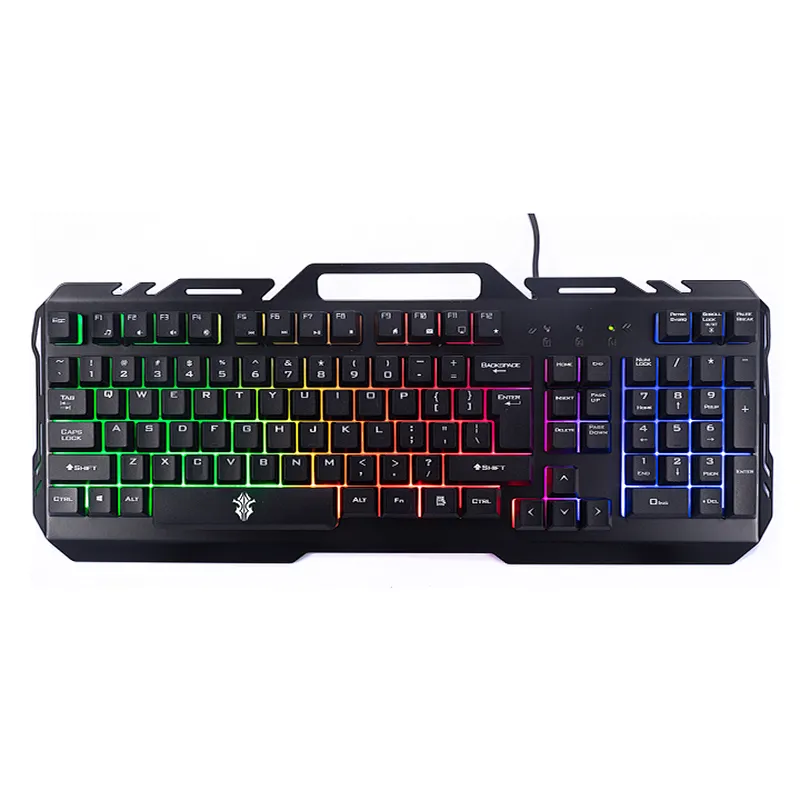 Metal Rainbow Backlit Gaming Membrane Keyboard ST-GKB8152