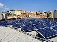 Ballasted Triangle Structure Flat Roof Solar Mounting Bracket