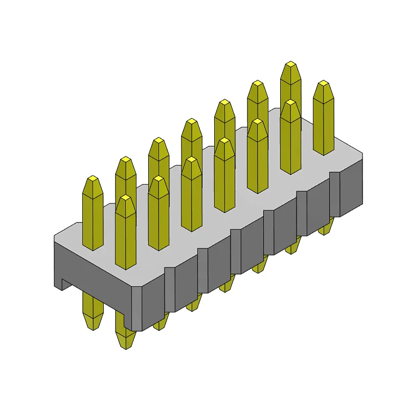 Pitch 1.27mm Pin Header Dual Row Dip Type Connector