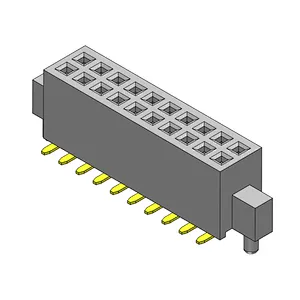 Pitch 1.27mm Female Header Dual Rows SMT Type Connector