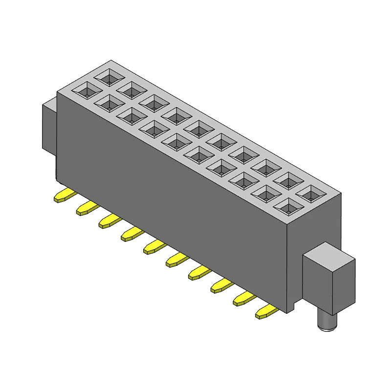 Pitch 1.27mm Female Header Dual Rows SMT Type Connector