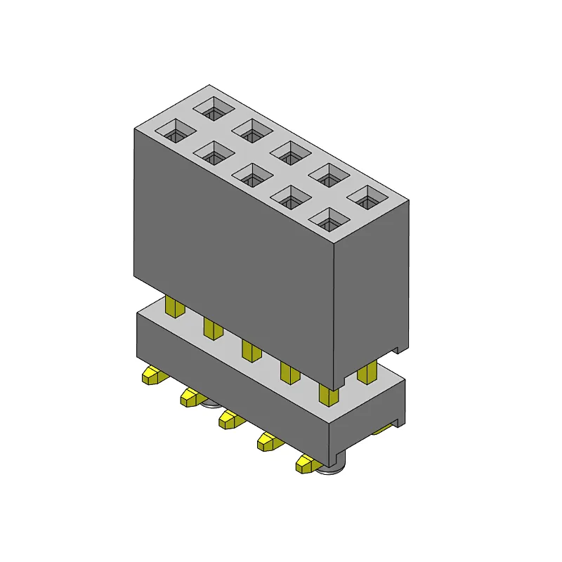 Pitch 2.54mm Female Header  DUAL  Rows SMT Type Connector