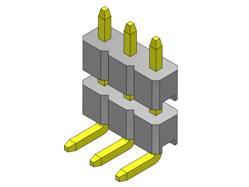 Pitch 2.00mm Pin Header Single Row R/A Type Connector