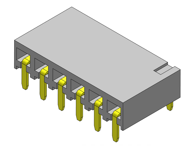 Pitch 2.54mm Female Header Single Row R/A Type Connector