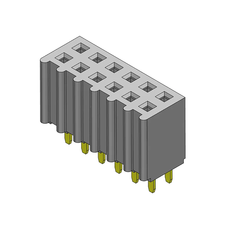 Pitch 2.54mm Female Header Dual Row Dip Type Connectors