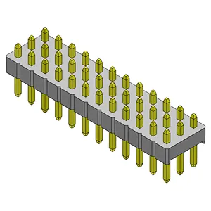 Pitch 2.54mm Pin Header Triple Rows Dip Type Connector