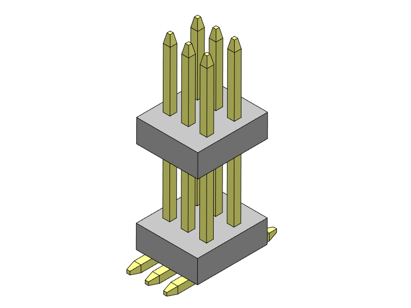 Pitch 0.80mm Pin Header Dual Rows SMT Type Connector