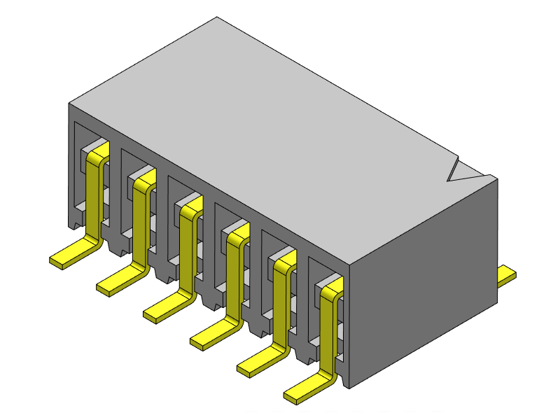 Pitch 2.54mm Female Header  DUAL  Rows SMT Type Connector