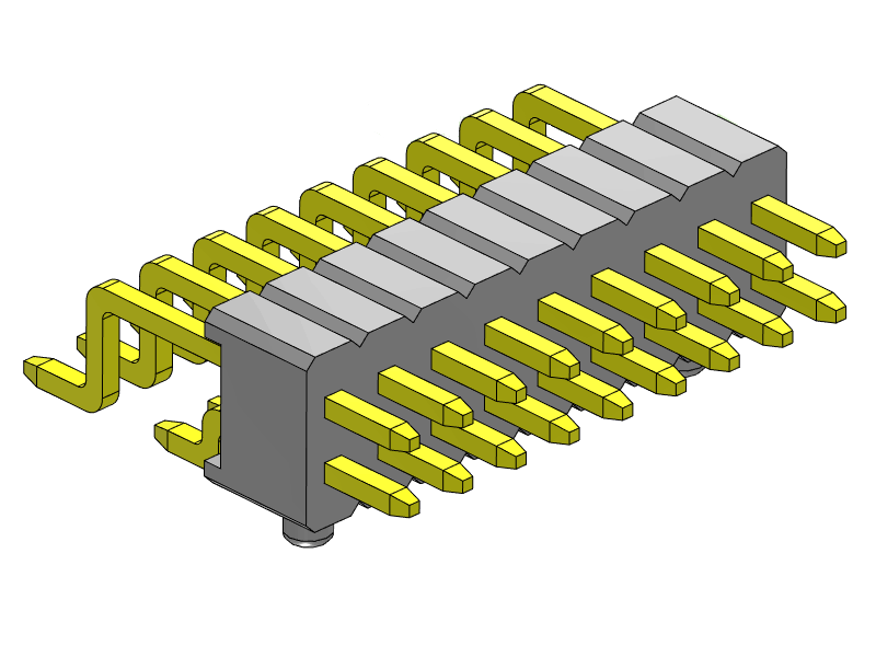 Pitch 1.27mm Pin Header Single Row SMT Type Connector