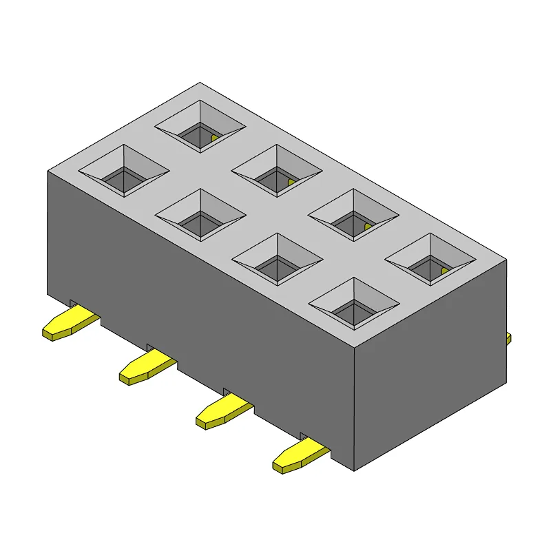 Pitch 2.00mm Female Header Dual Rows SMT Type Connector