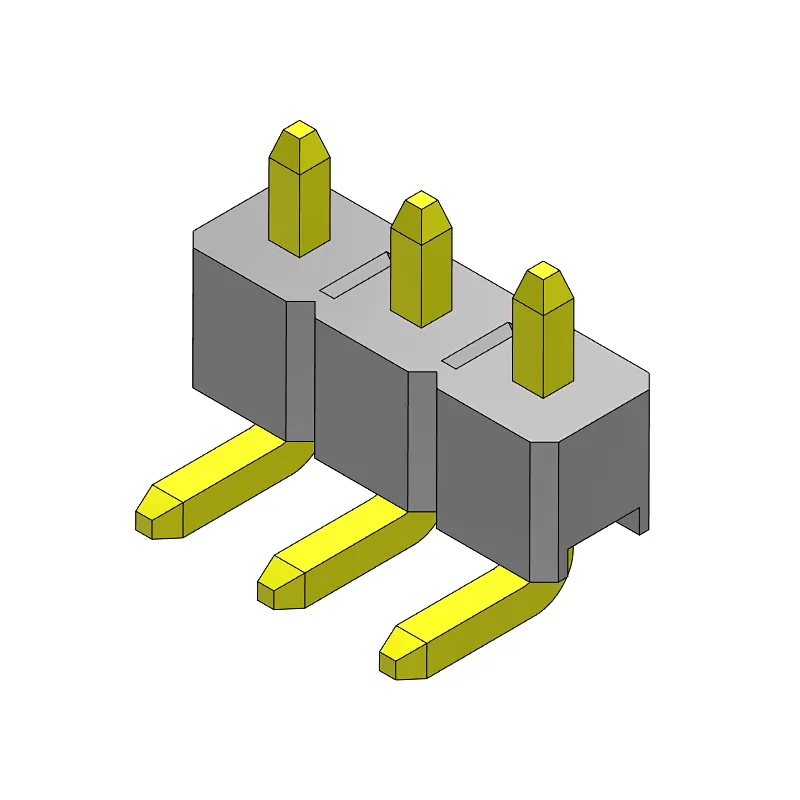 Pitch 2.54mm Pin Header Single Row R/A Type Connector