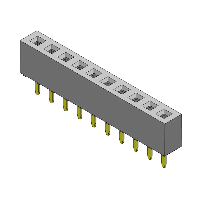 Pitch 2.00mm Female Header Single Row Dip Type Connector