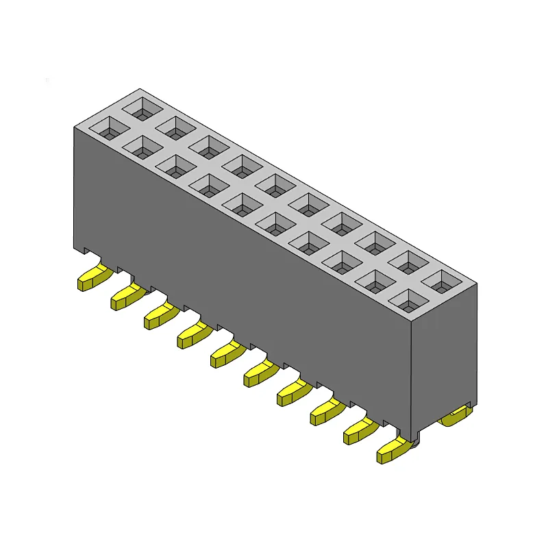 Pitch 2.00mm Female Header Dual Rows SMT Type Connector