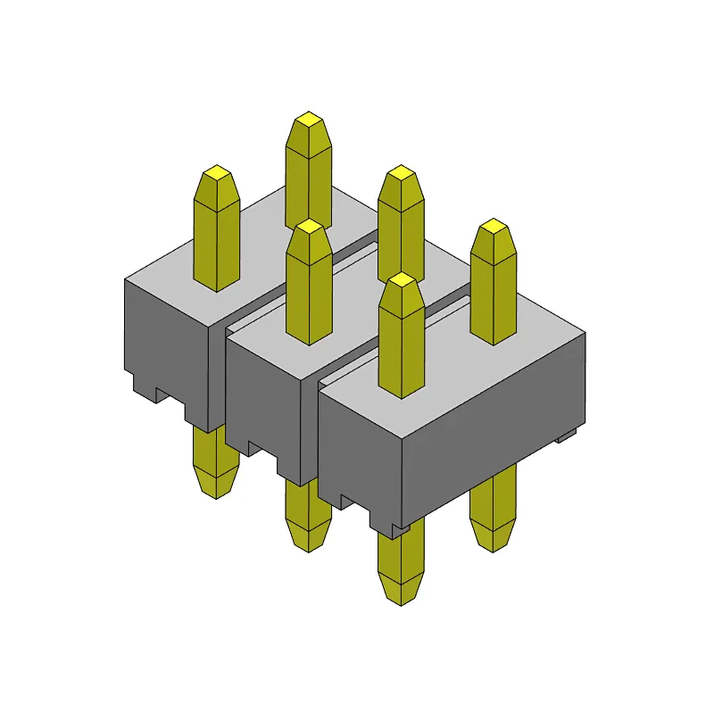 Pitch 2.00mm Pin Header Dual Rows Dip Type Connector