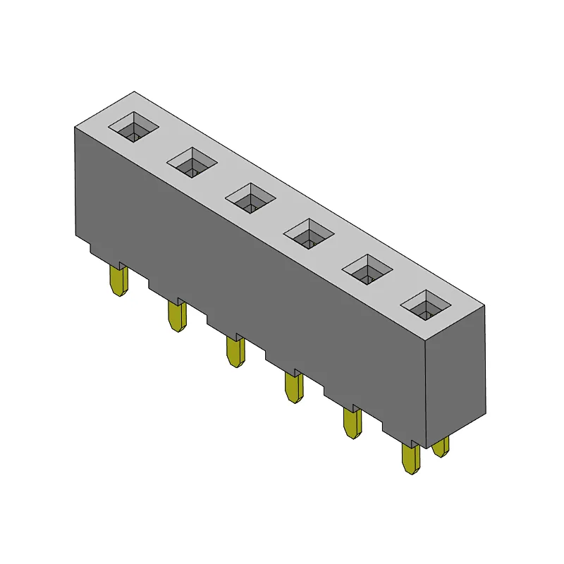 Pitch 5.08mm Female Header  Single Row Dip Type Connector