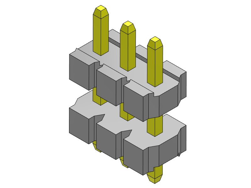 Pitch 3.96mm Pin Header Single  Row Dip Type Connector