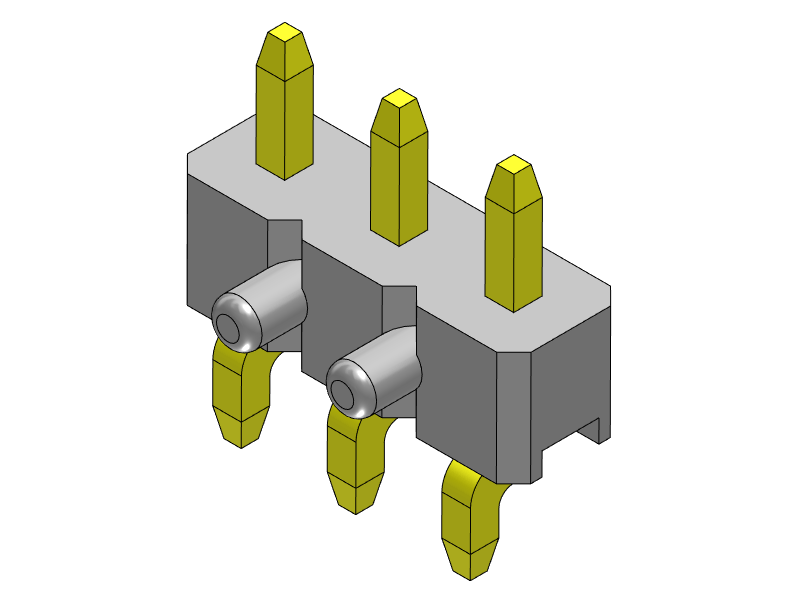 Pitch 2.00mm Pin Header Single Row SMT Type Connector