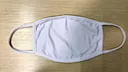 Light blank white Face Covering Washable solid color Mask