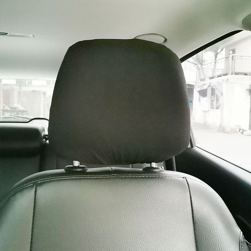 2021 Auto Seat head rest cover with PVC window for advertisement