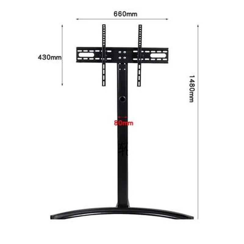 Swivel TV Rolling Cart with Height Adjustment