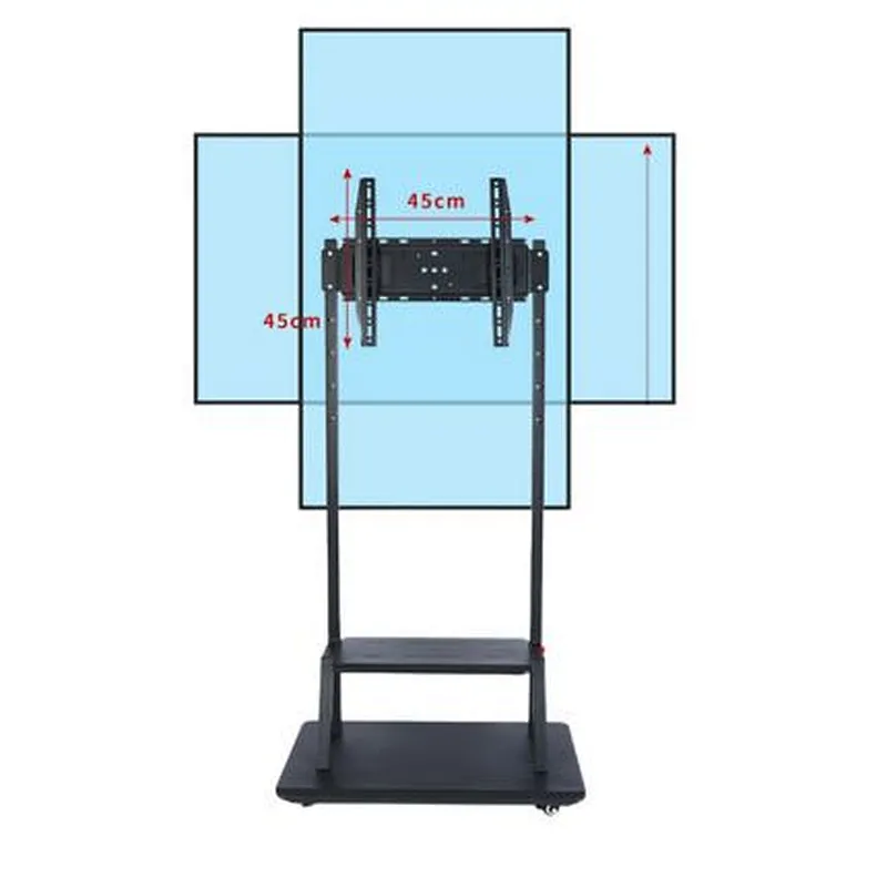 Folding Compact TV Cart with Storage Drawer