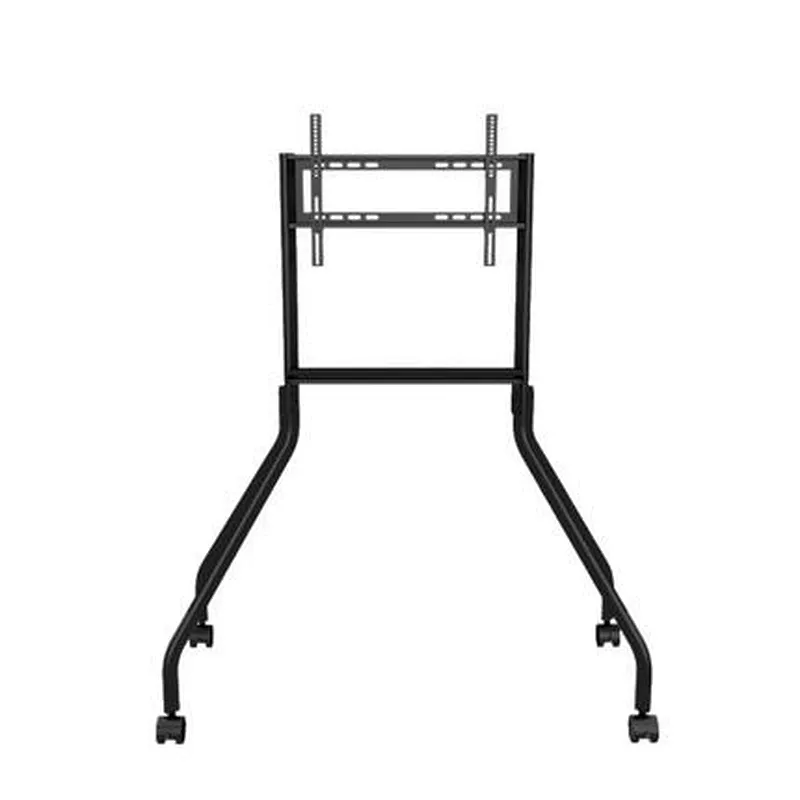 Mobile TV Cart with Adjustable Height and Wheels for Convenient Viewing