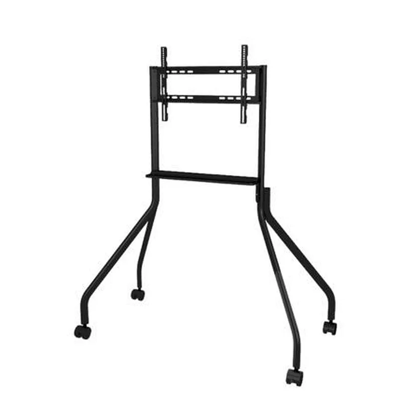 Mobile TV Cart with Adjustable Height and Wheels for Convenient Viewing