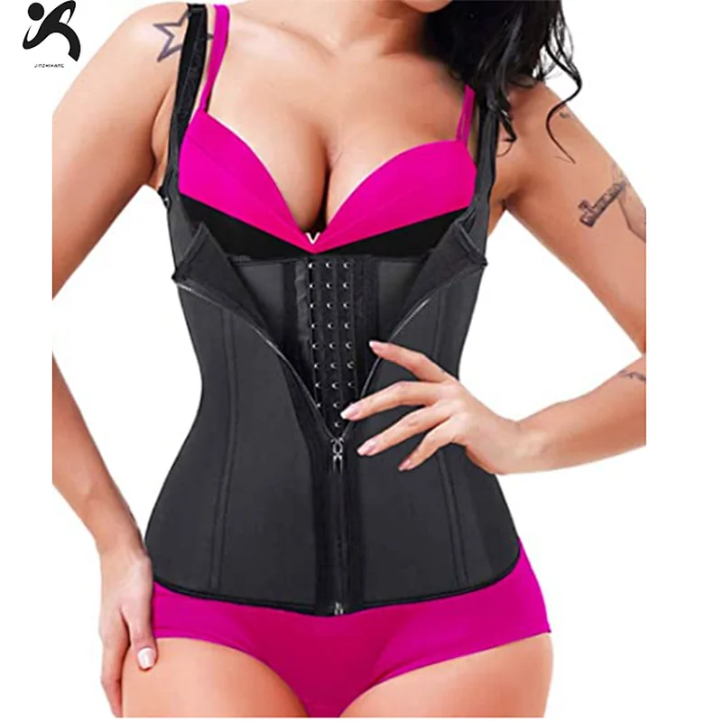 Waist Trainer Vest for Women Latex Workout Waist Cincher for Lower Belly Fat