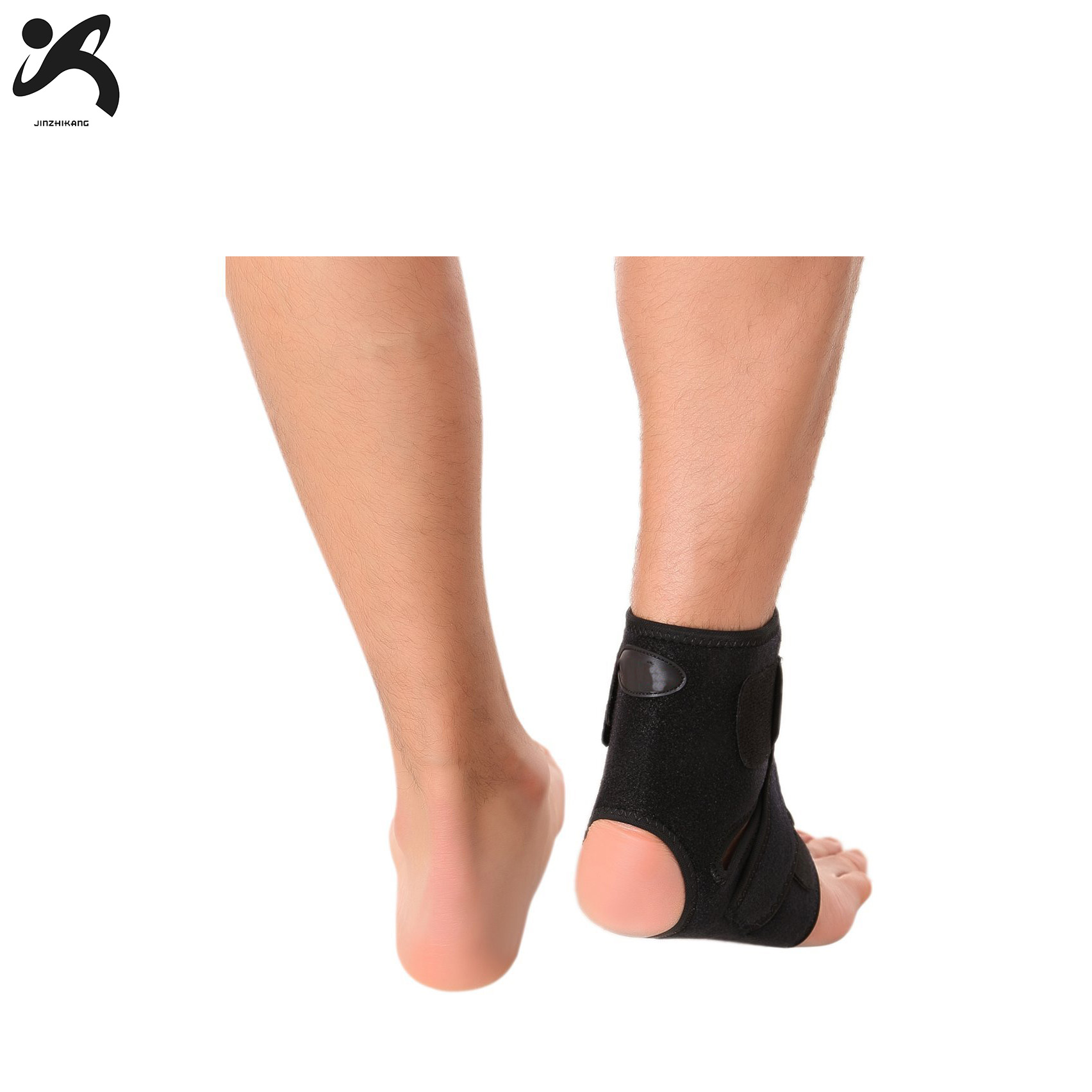 Adjustable neoprene ankle support brace breathable adjustable wrap sleeve for football basketball