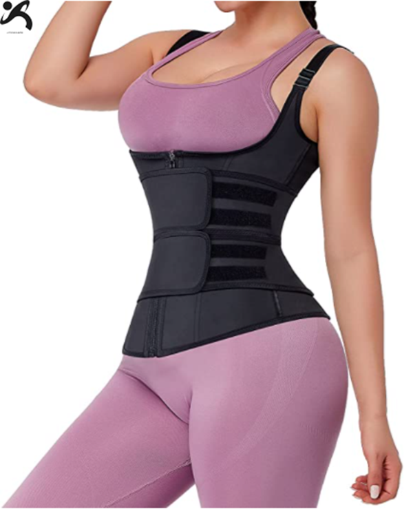 Waist trainer 2 in 1 neoprene workout waist trimmer vest for women