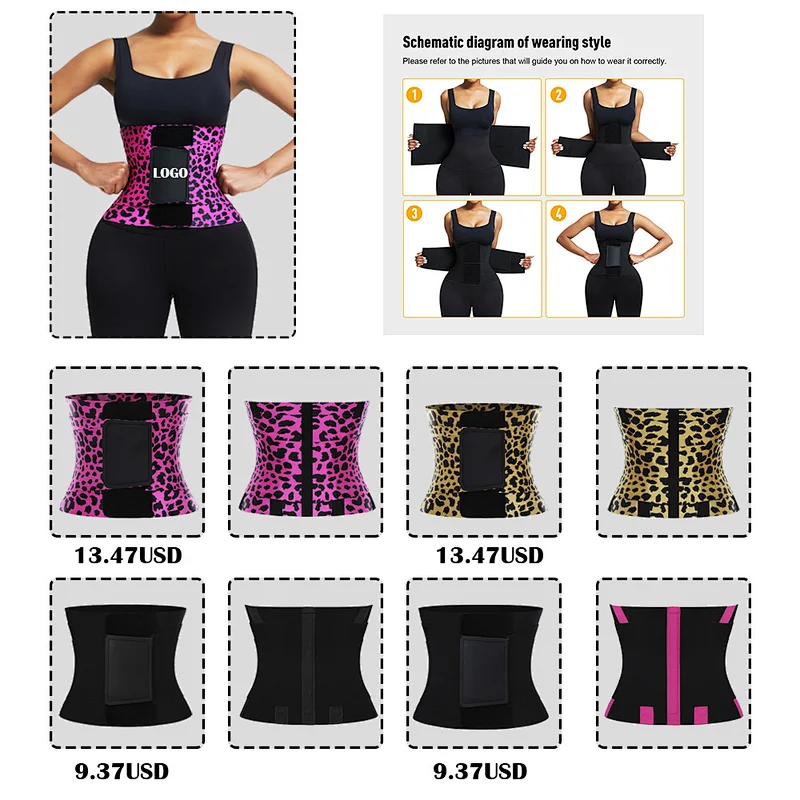 2022 New Waist Trainer Belt Slimming Tummy Control Compression High Elastic Belt