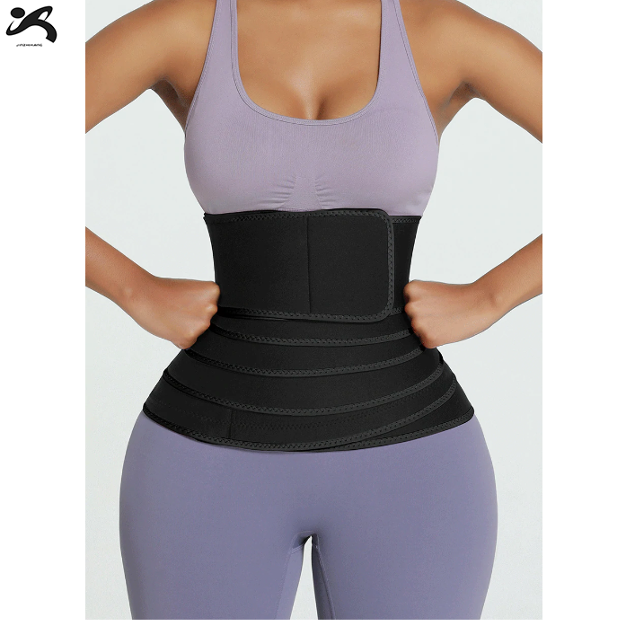 Trimmer Slimming Waist Wrap Belt Black New Elastic Sauna Slimming Waist Trainer
