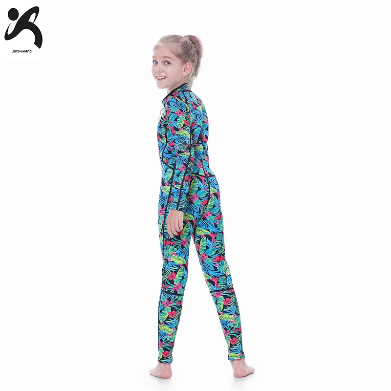 Wetsuits Kids and Youth Vigor 3mm Neoprene Full Suits Long Sleeve Surfing Swimming Diving Swimsuits Keep Warm Back Zip for Girls
