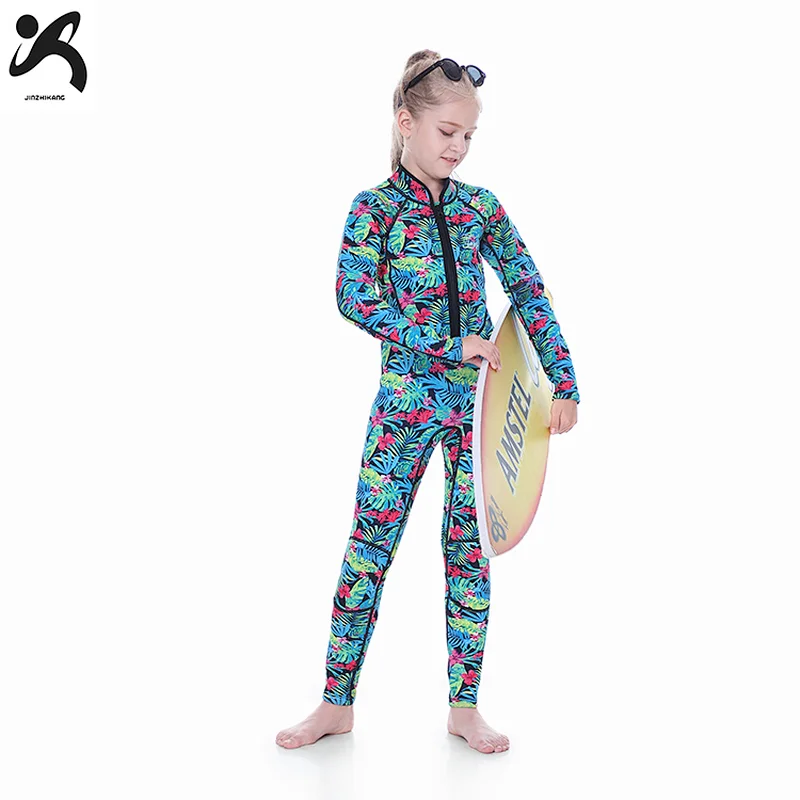Wetsuits Kids and Youth Vigor 3mm Neoprene Full Suits Long Sleeve Surfing Swimming Diving Swimsuits Keep Warm Back Zip for Girls