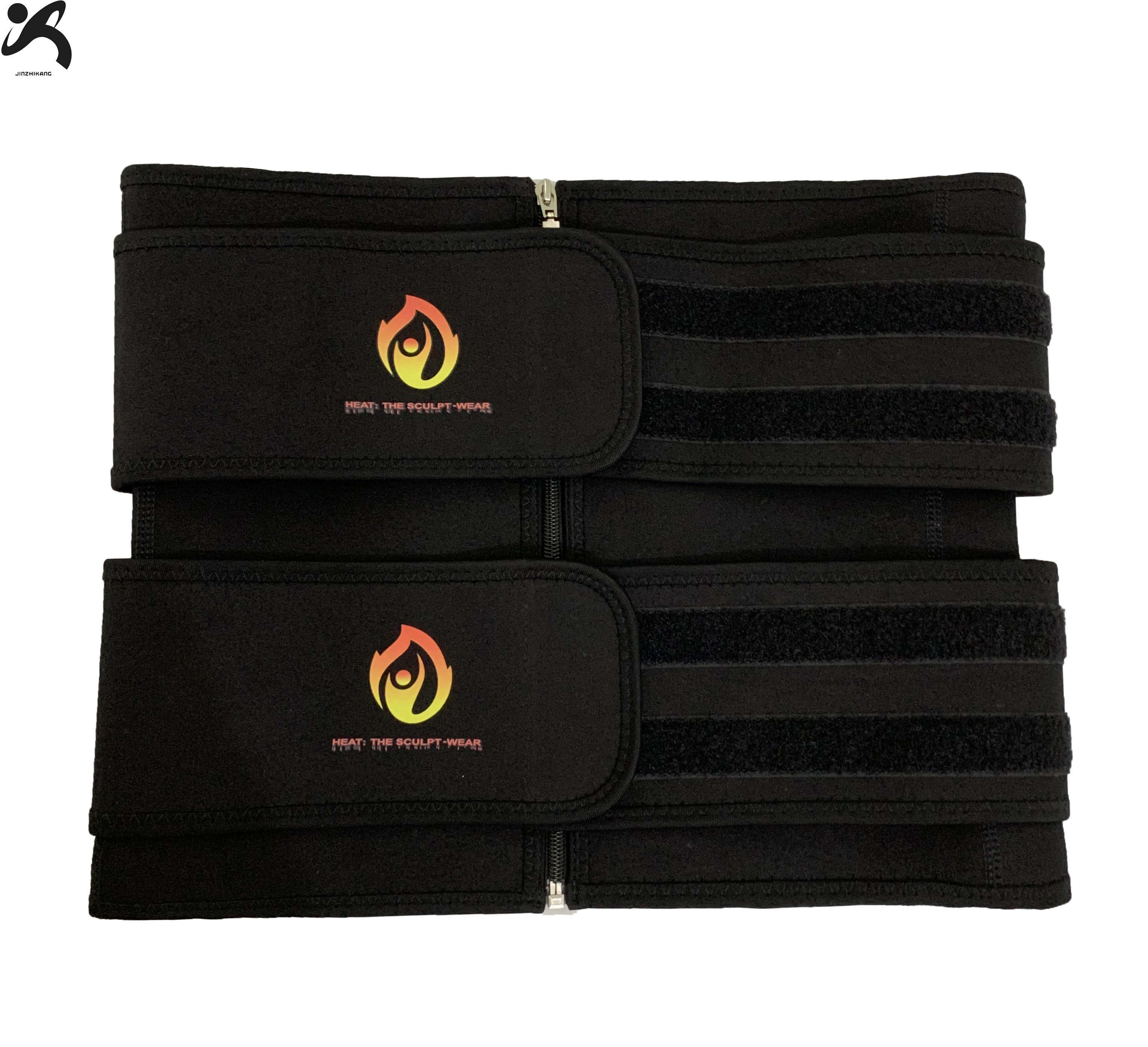 Promotional custom made belt waist slimming high quality trimmer double belts sweat fitness latex trainer