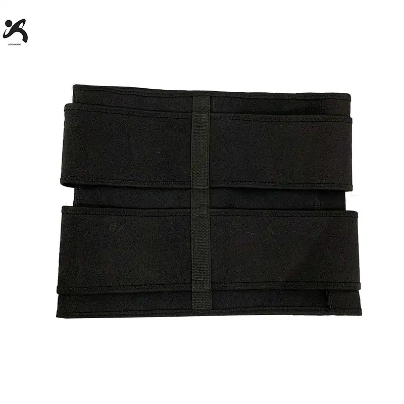 Promotional custom made belt waist slimming high quality trimmer double belts sweat fitness latex trainer