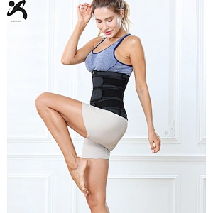 Women Latex 3 Straps Waist Cincher Plus Size Waist Training with Hook&Eyes