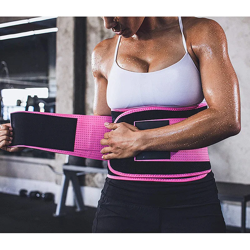 Factory customized neoprene adjustable sweat waist slimming belt waist trainer belt for weight loss