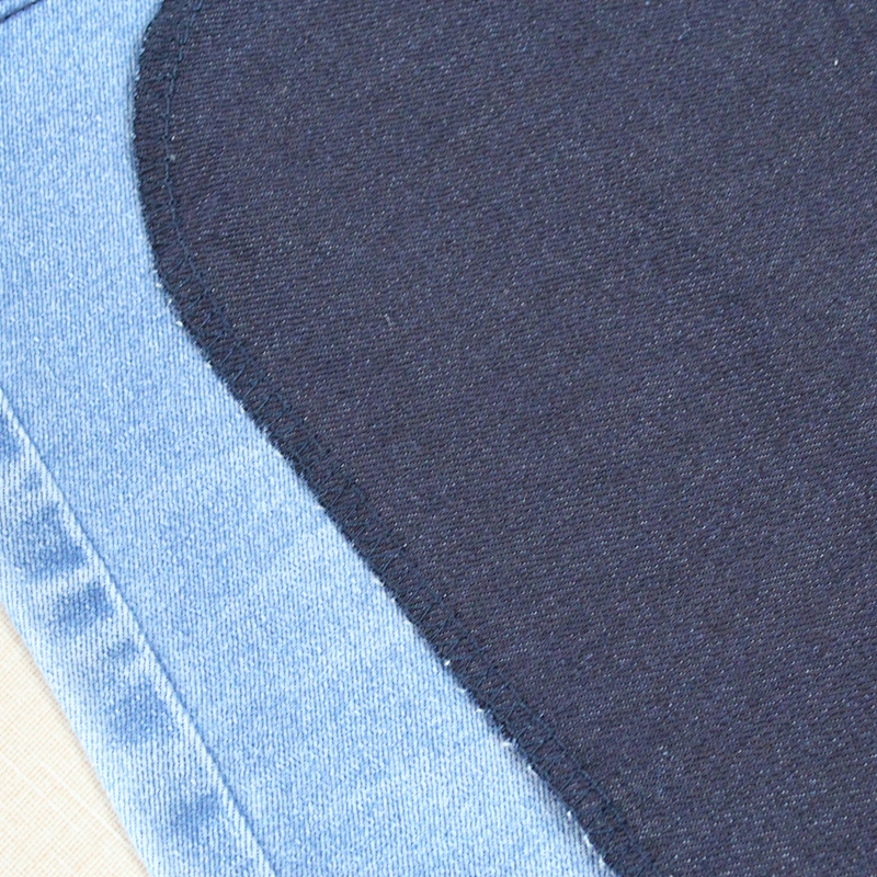 Indigo denim fabric super elastic good quality for fat lady and legging