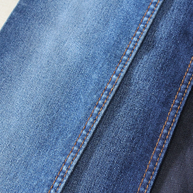 Indigo denim fabric super elastic good quality for fat lady and legging