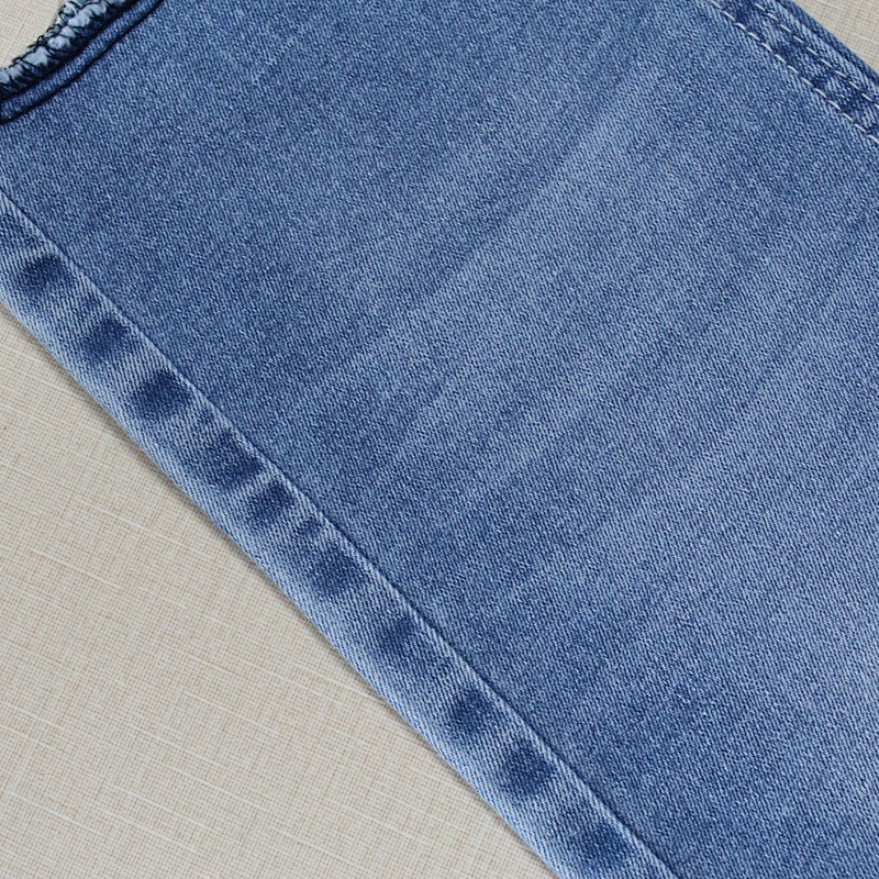 Indigo denim fabric super elastic good quality for fat lady and legging