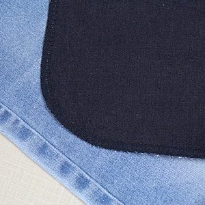 Indigo denim fabric super elastic good quality for fat lady and legging