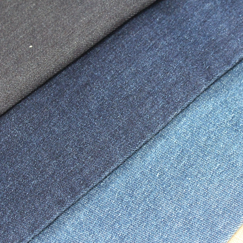 Indigo denim fabric super elastic good quality for fat lady and legging