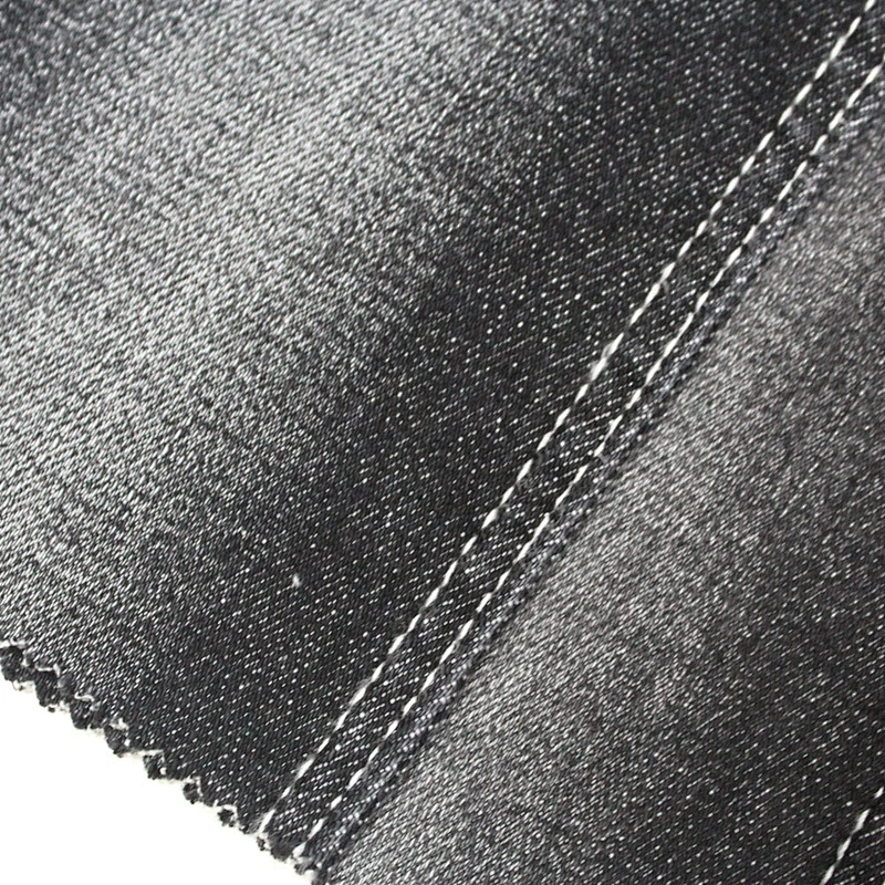 10.2oz cheap 98% cotton 2% spandex denim check fabric