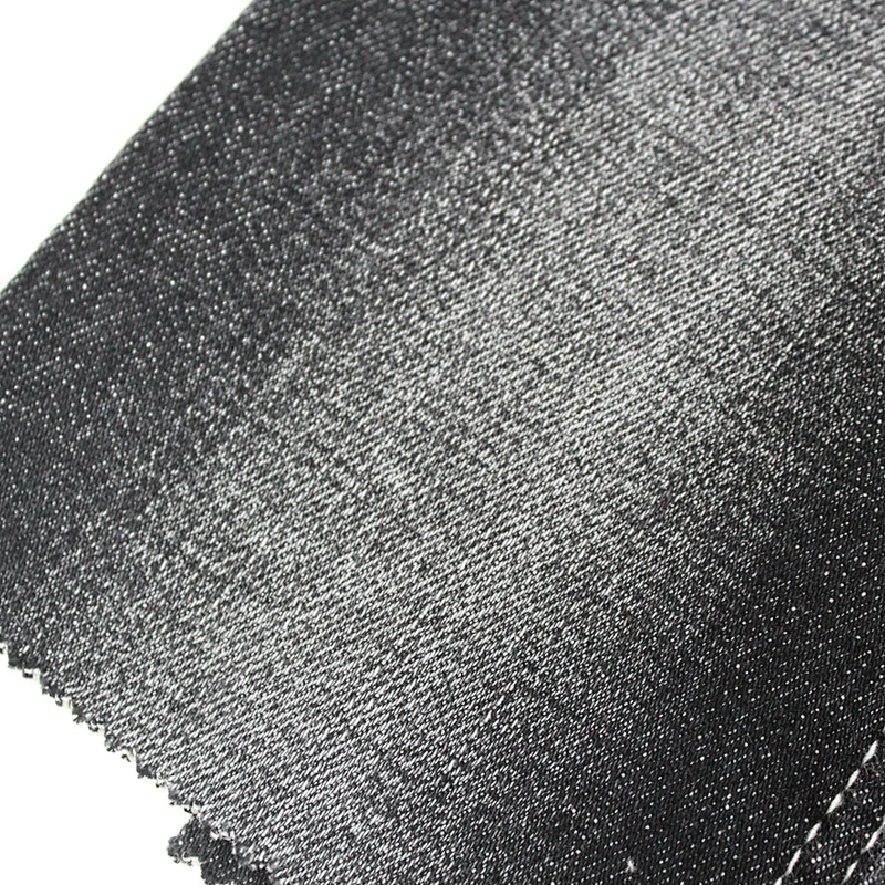 10.2oz cheap 98% cotton 2% spandex denim check fabric
