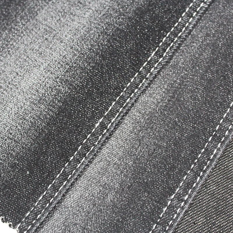 10.2oz cheap 98% cotton 2% spandex denim check fabric