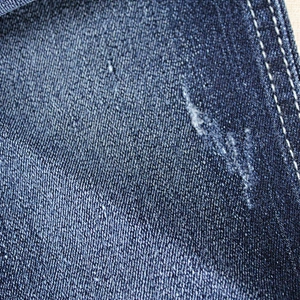 cotton polyester fabric denim indigo with stretch in stock