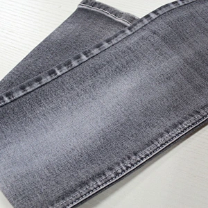 Three By One twill Polyester Viscose Spandex Denim Fabric color blue black and grey